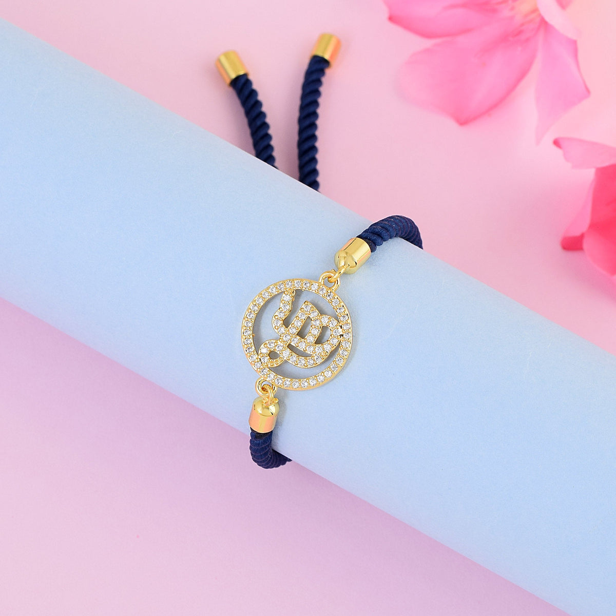 Men's Ek Onkar Blue Rope Bracelet