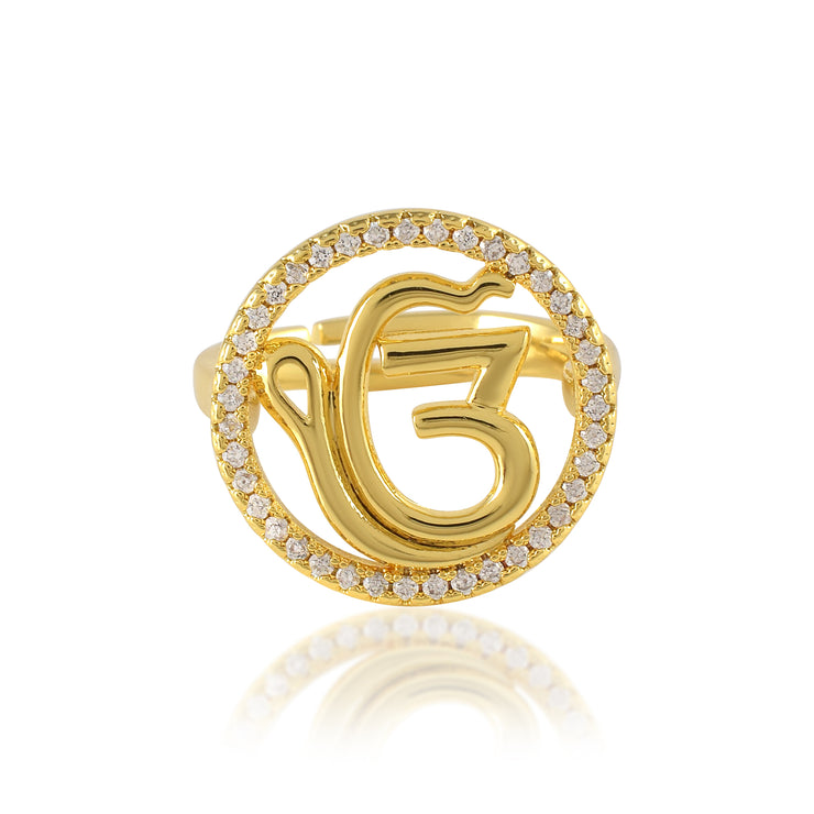 Ek Onkar Swarovski Ring