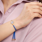 Jai Guruji Swaroop Blue Rope Bracelet- Unisex