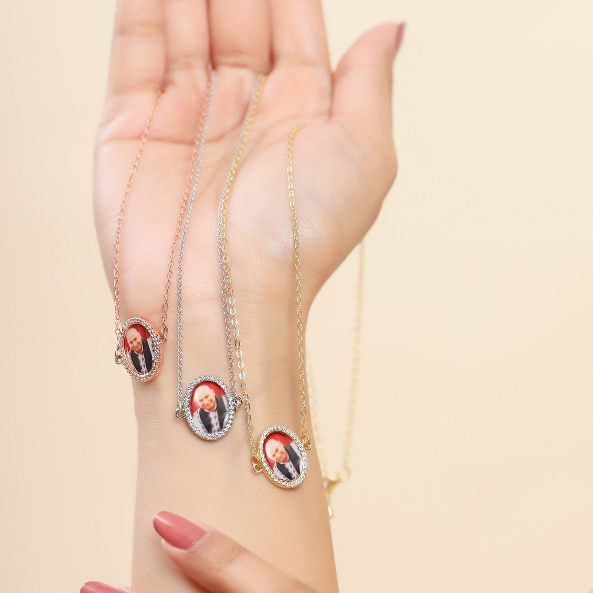 Jai Guruji Swaroop Necklace- Brown