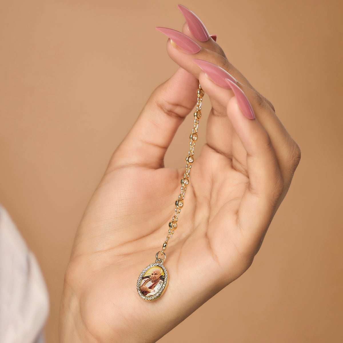 Guruji Swaroop Gold Plated Watch Charm- Option 2