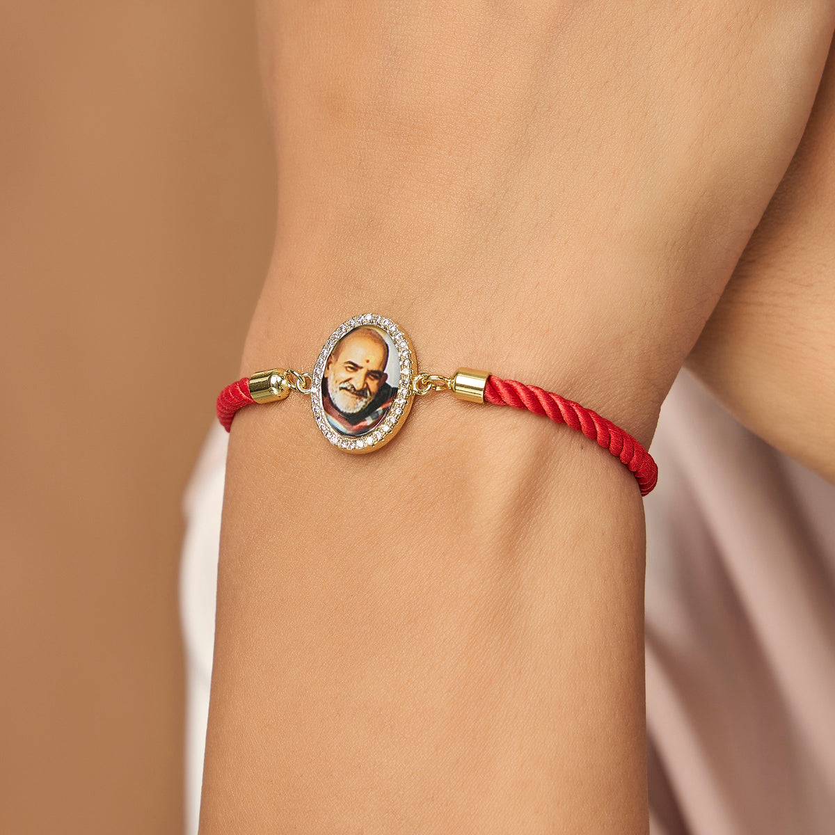 Neem Karoli Baba Red Rope Bracelet