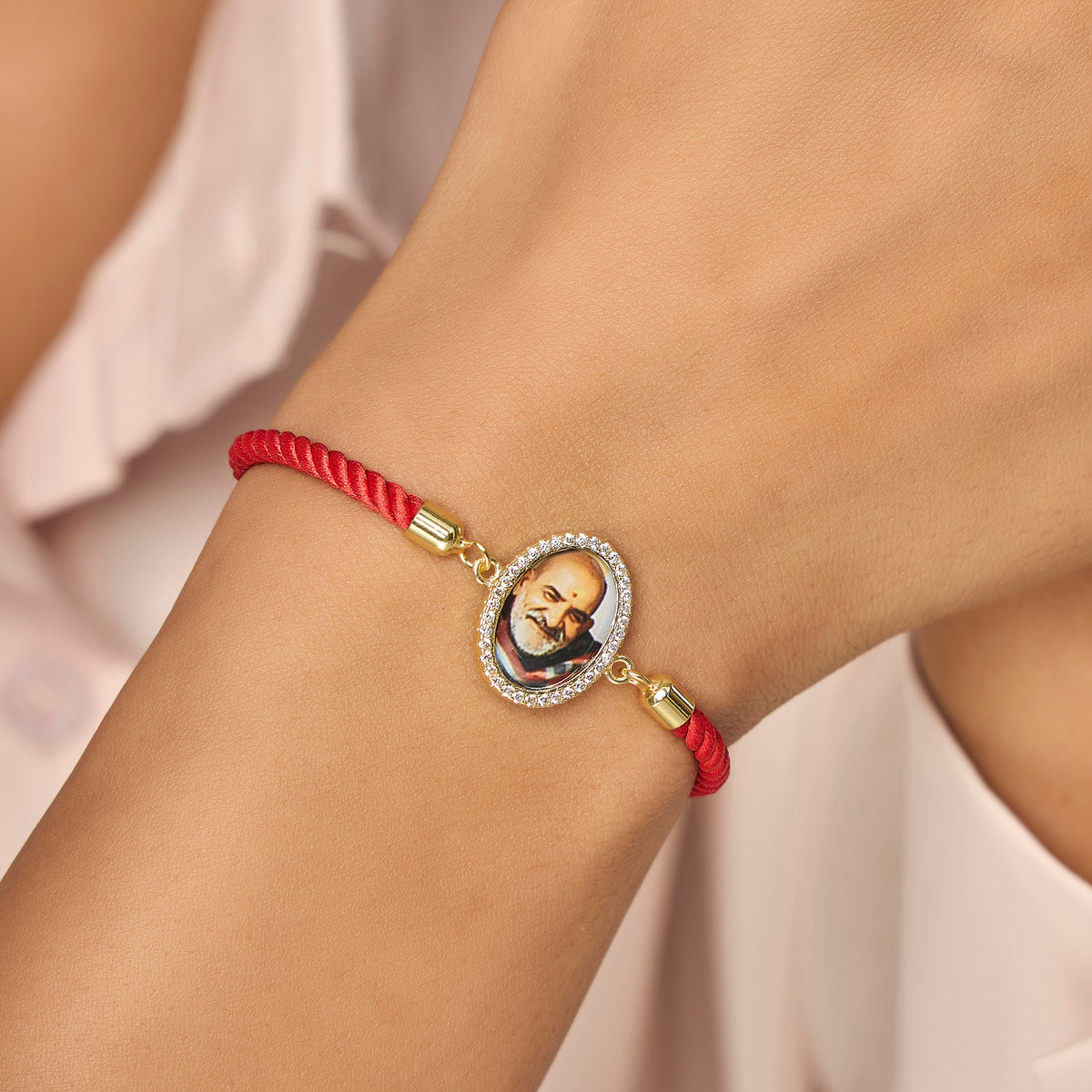 Neem Karoli Baba Red Rope Bracelet