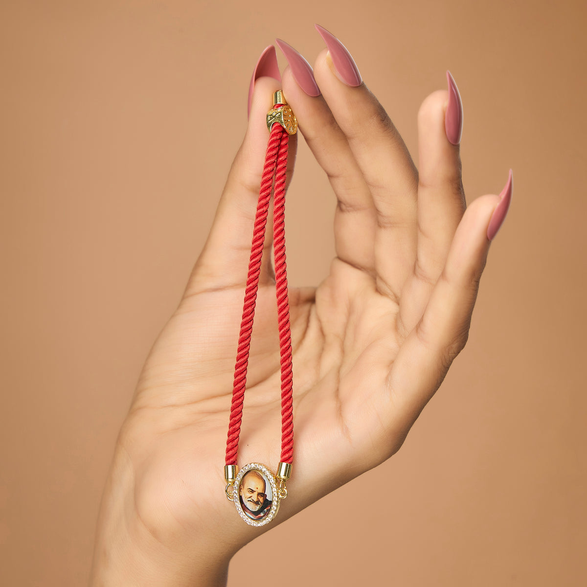 Neem Karoli Baba Red Rope Bracelet