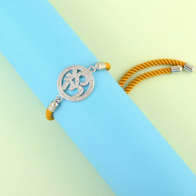 Men's OM Swarovski Yellow Thread Bracelet