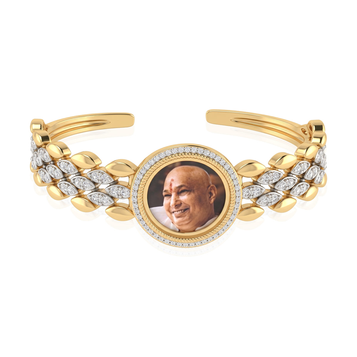 Guruji Swaroop Swarovski Meher Bracelet- White