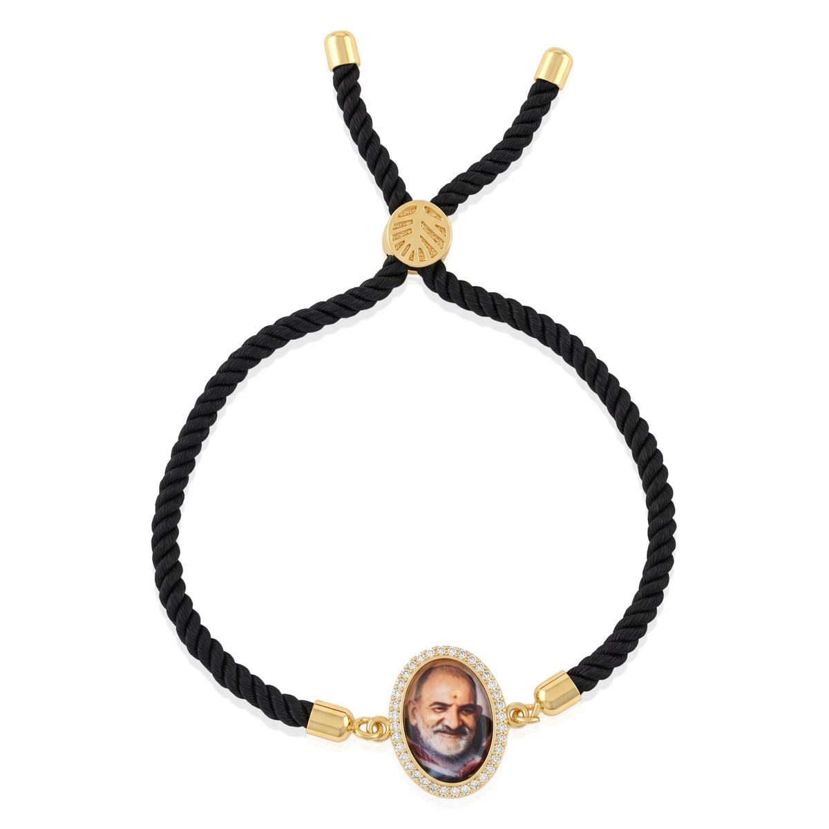 Neem karoli Baba Black Rope Bracelet