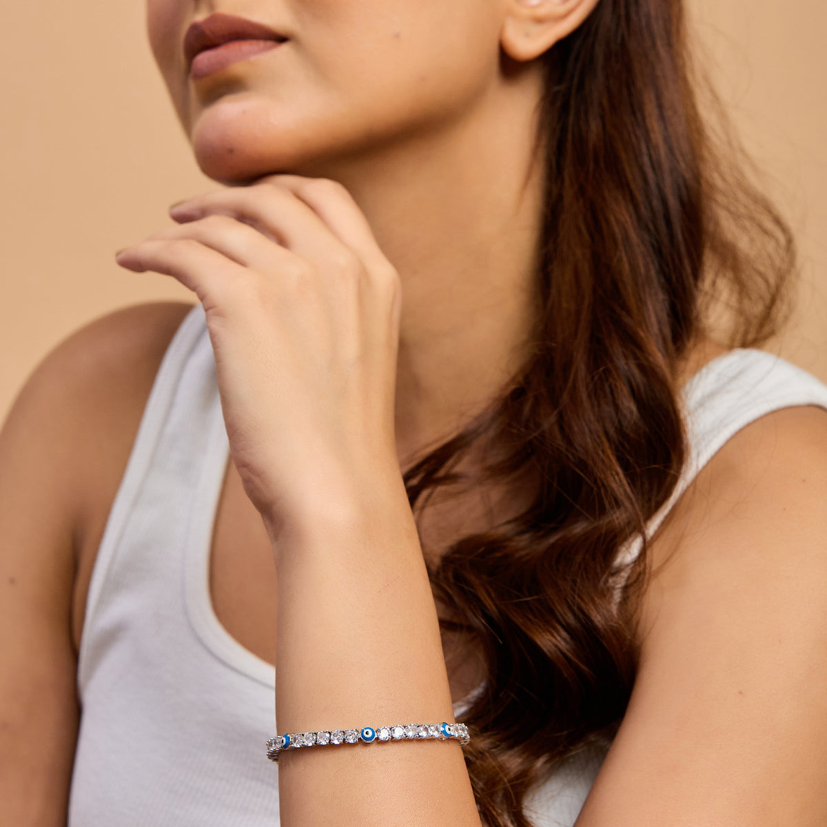 Evil Eye Swarovski Tennis Bracelet