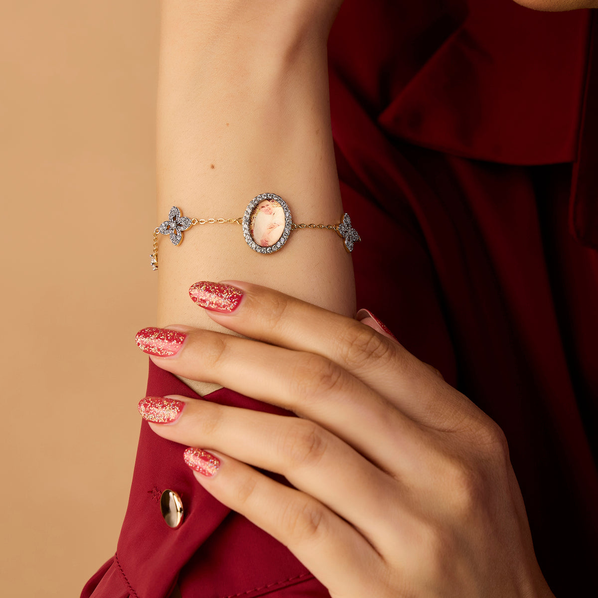 Guruji Swaroop Clover Chain Bracelet