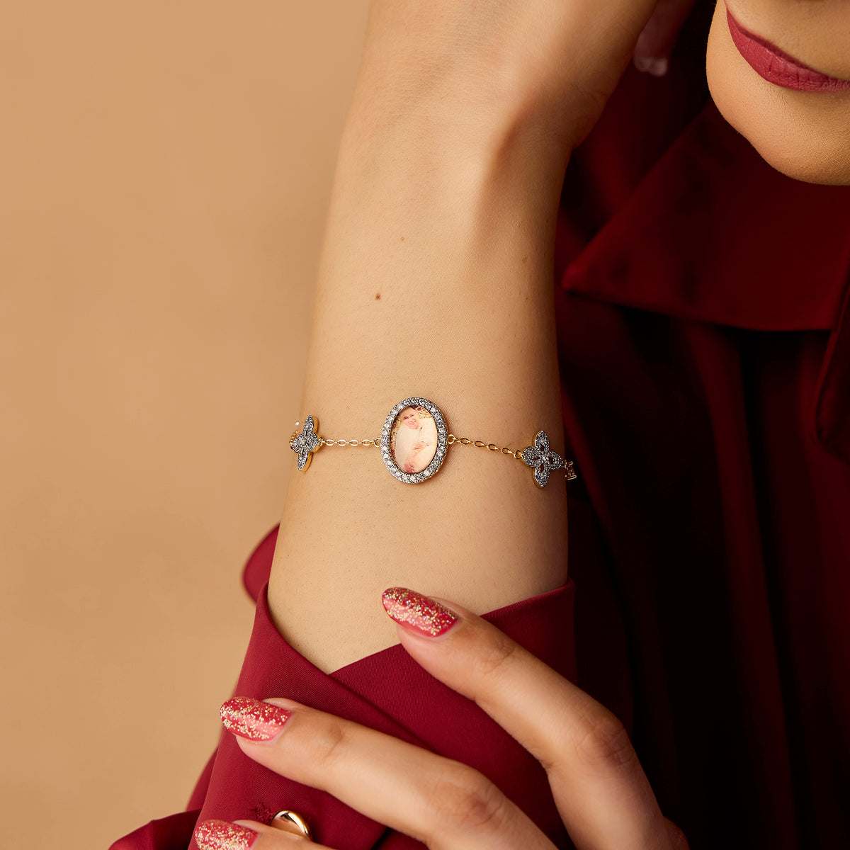 Guruji Swaroop Clover Chain Bracelet