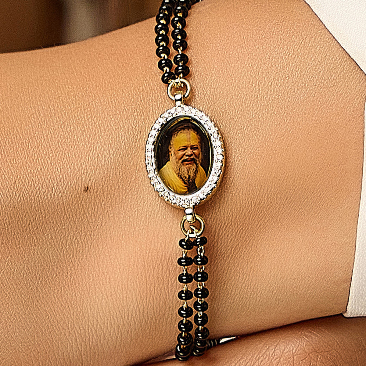 Premanand Maharaj Black Bead Bracelet