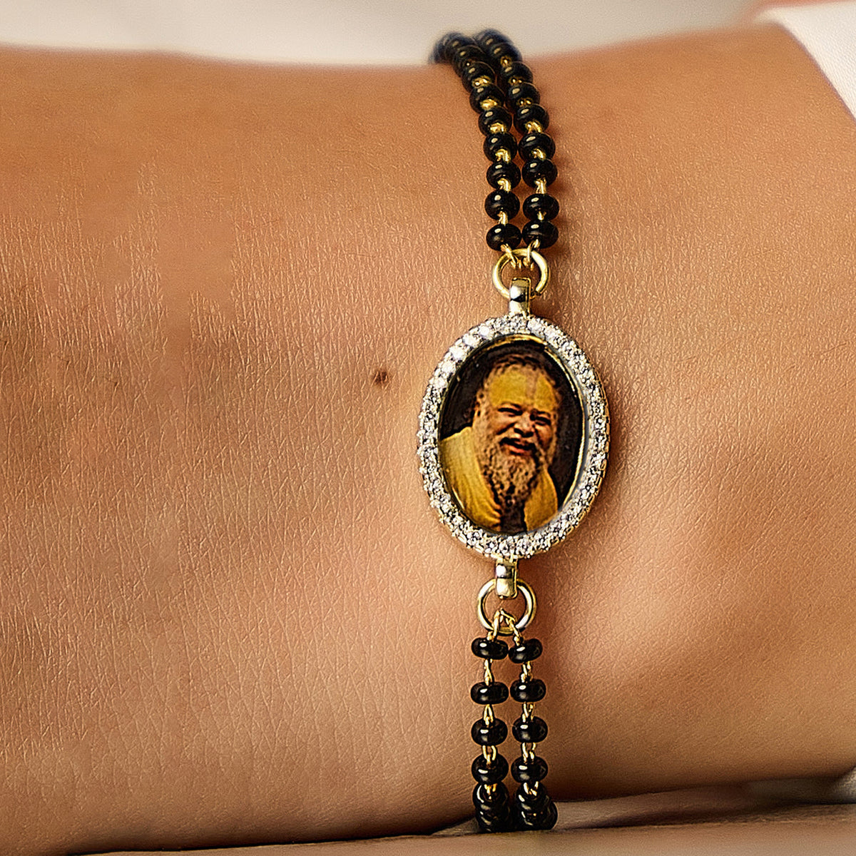 Premanand Maharaj Black Bead Bracelet
