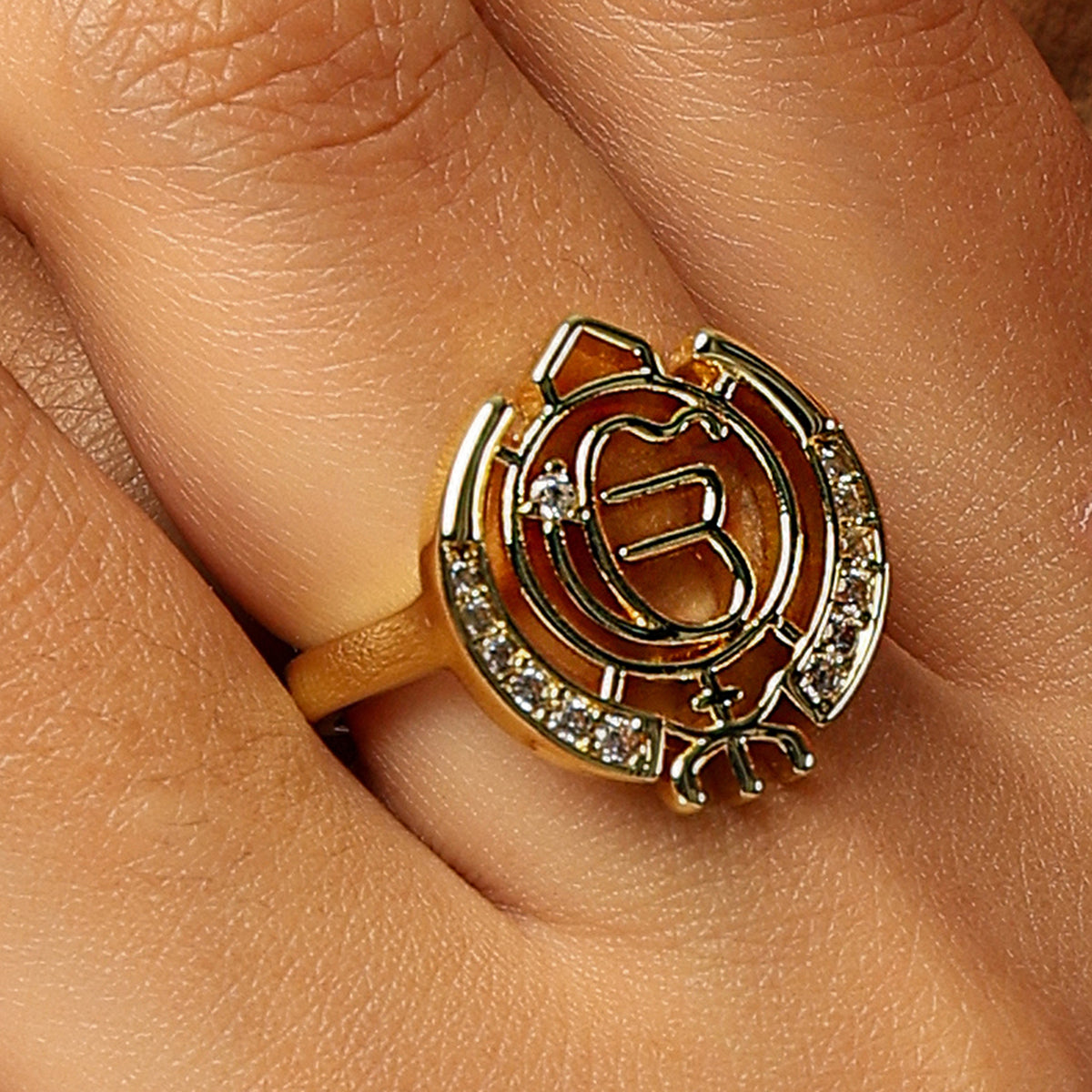 Khanda Swarovski Ring