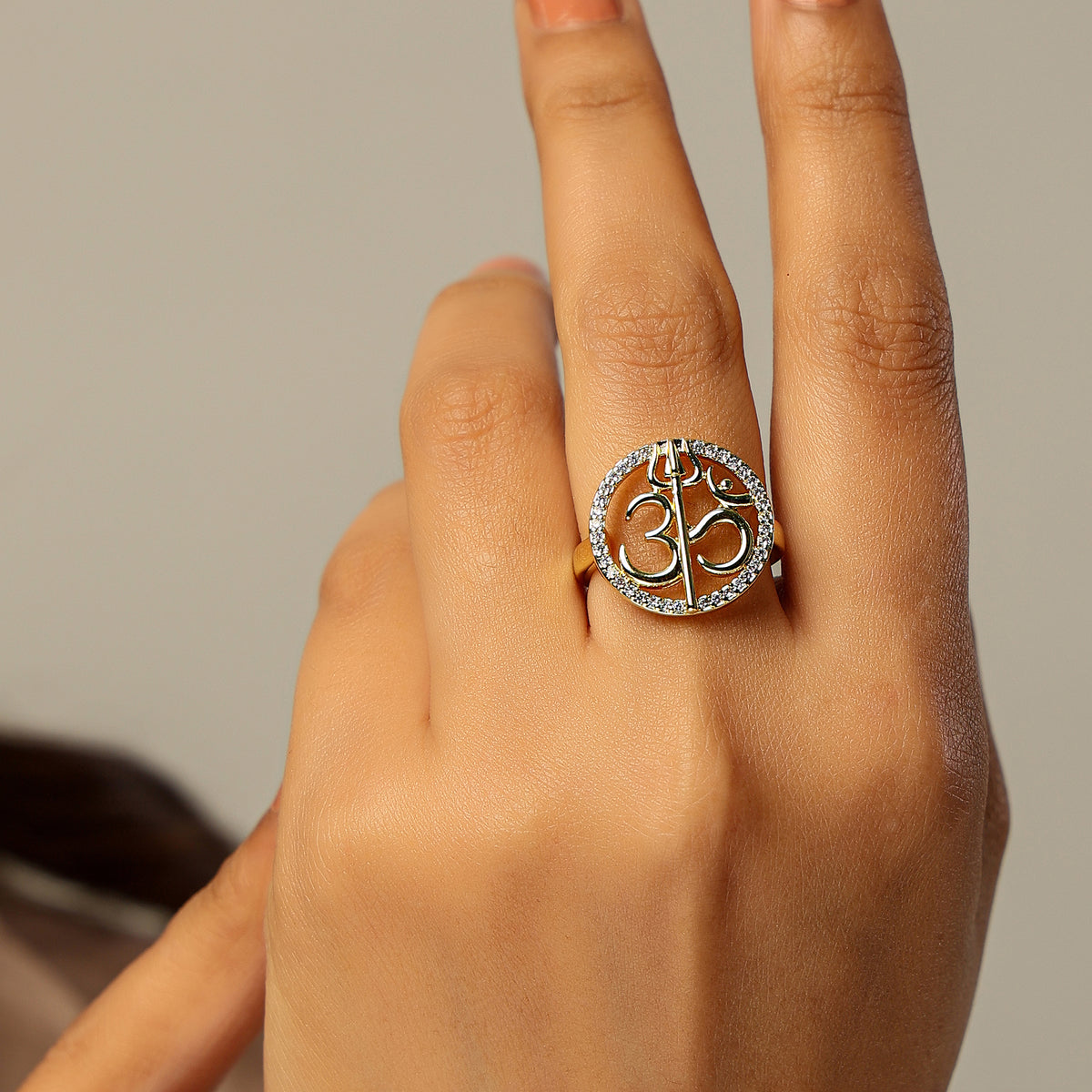Om Trishul Ring
