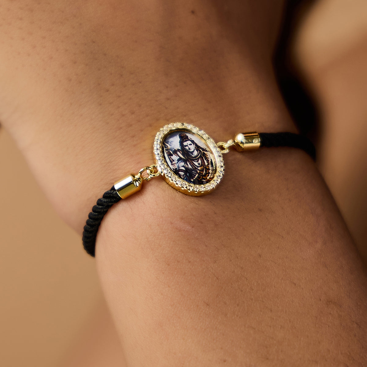 Shiv Black Rope Bracelet- Unisex