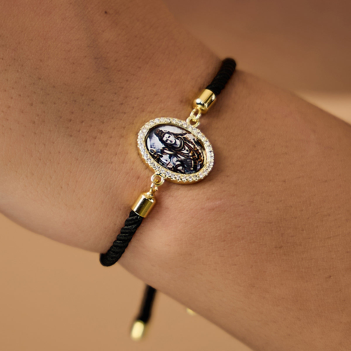 Shiv Black Rope Bracelet- Unisex