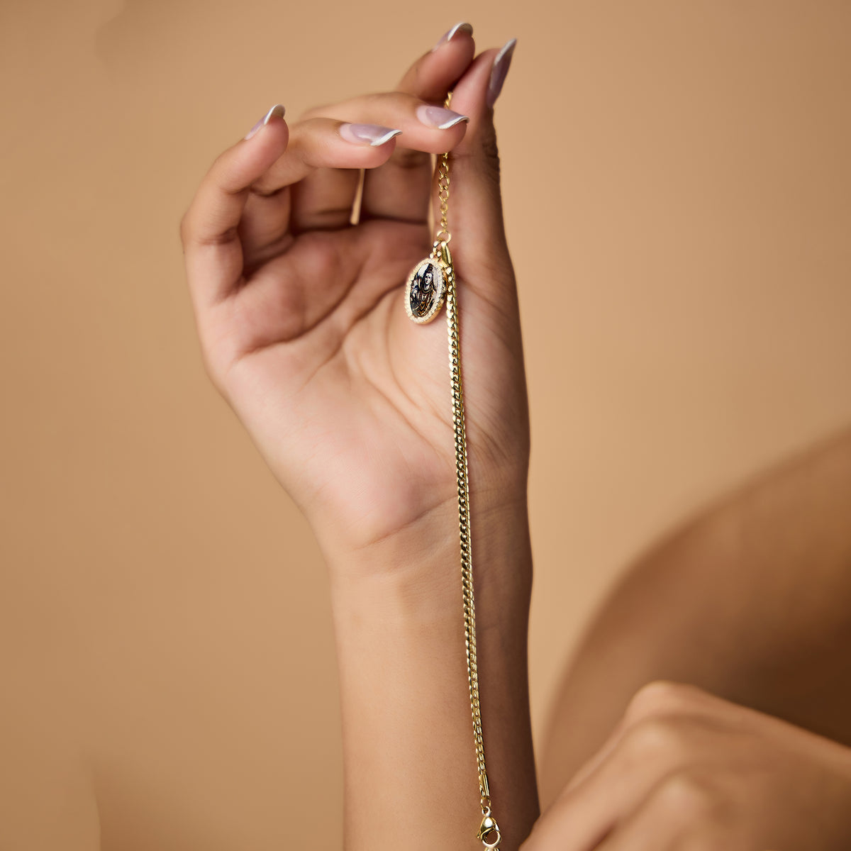 Shiv Snake Chain Hanging Bracelet
