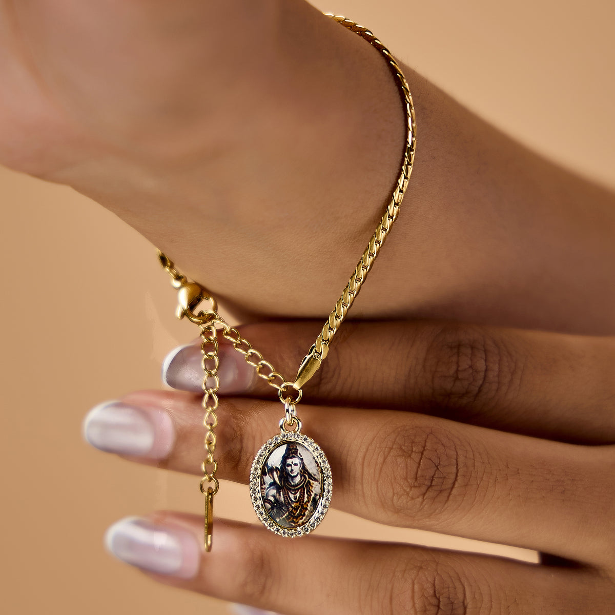 Shiv Snake Chain Hanging Bracelet