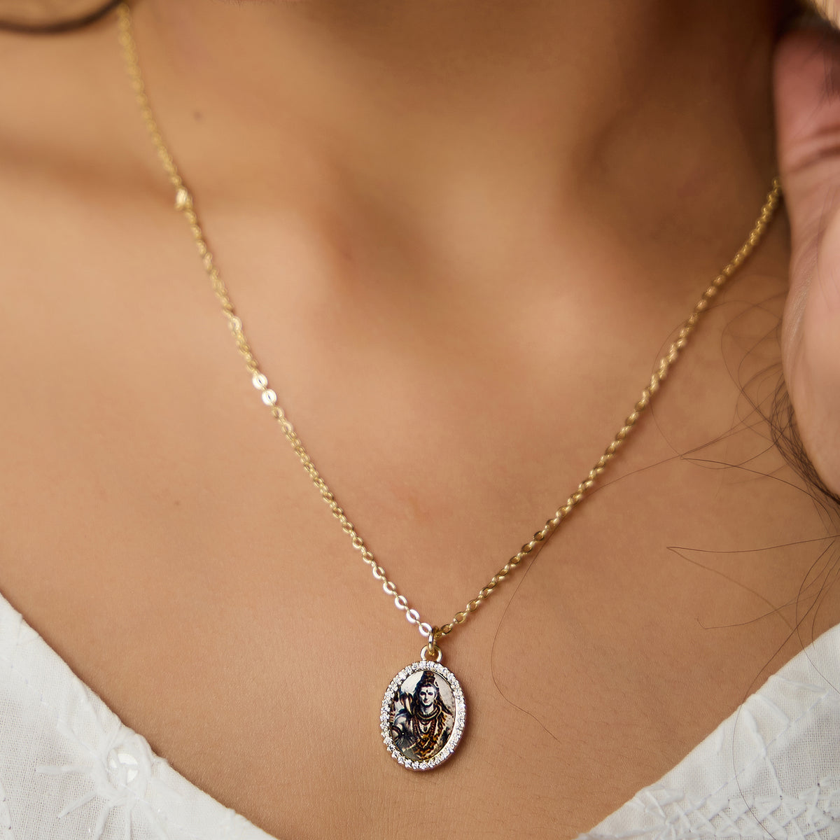 Shiva Gold Chain Necklace