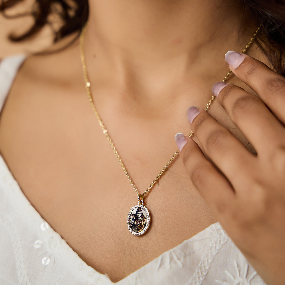 Shiva Gold Chain Necklace