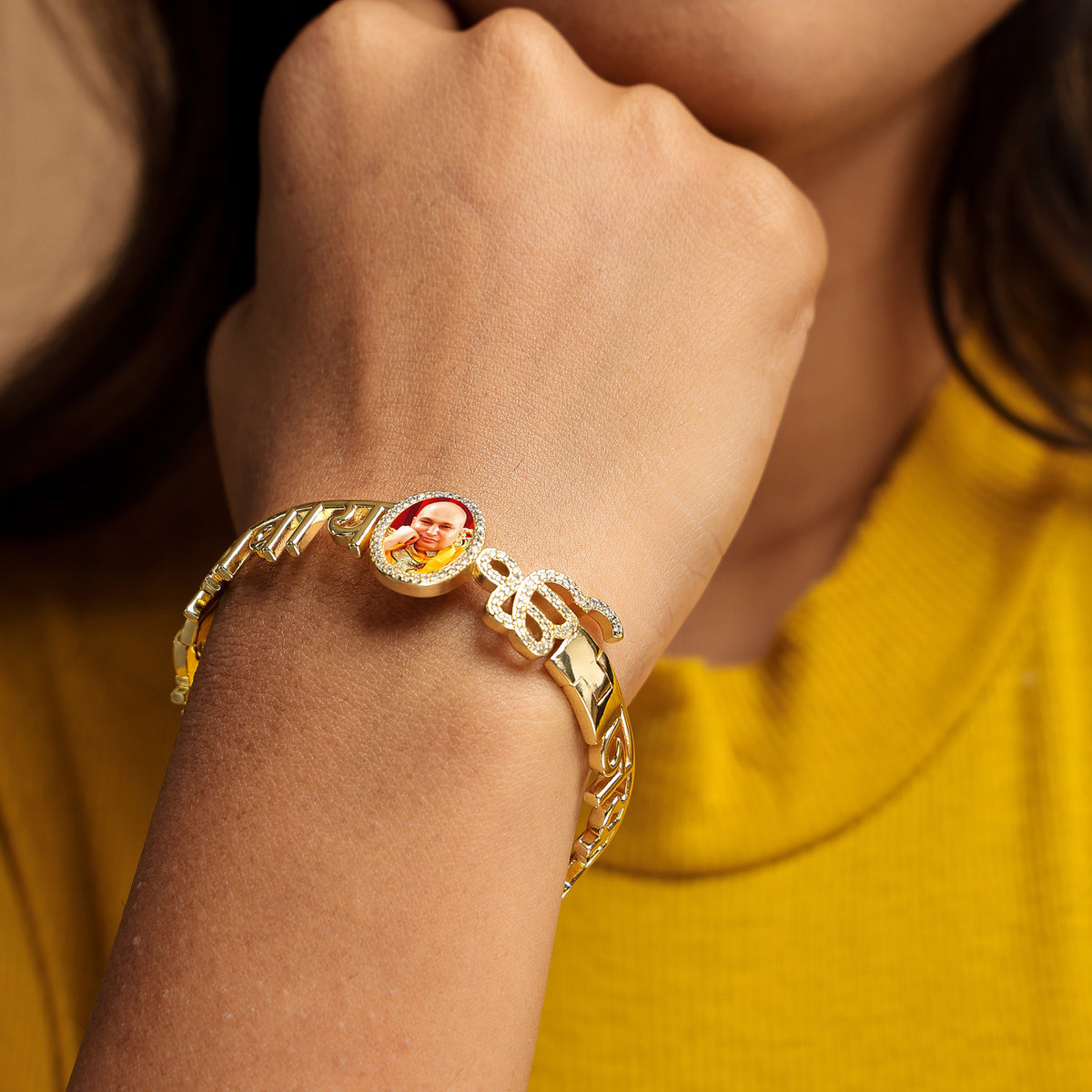 Jai Guruji-Om Namah Shivay Evil Eye Bangle