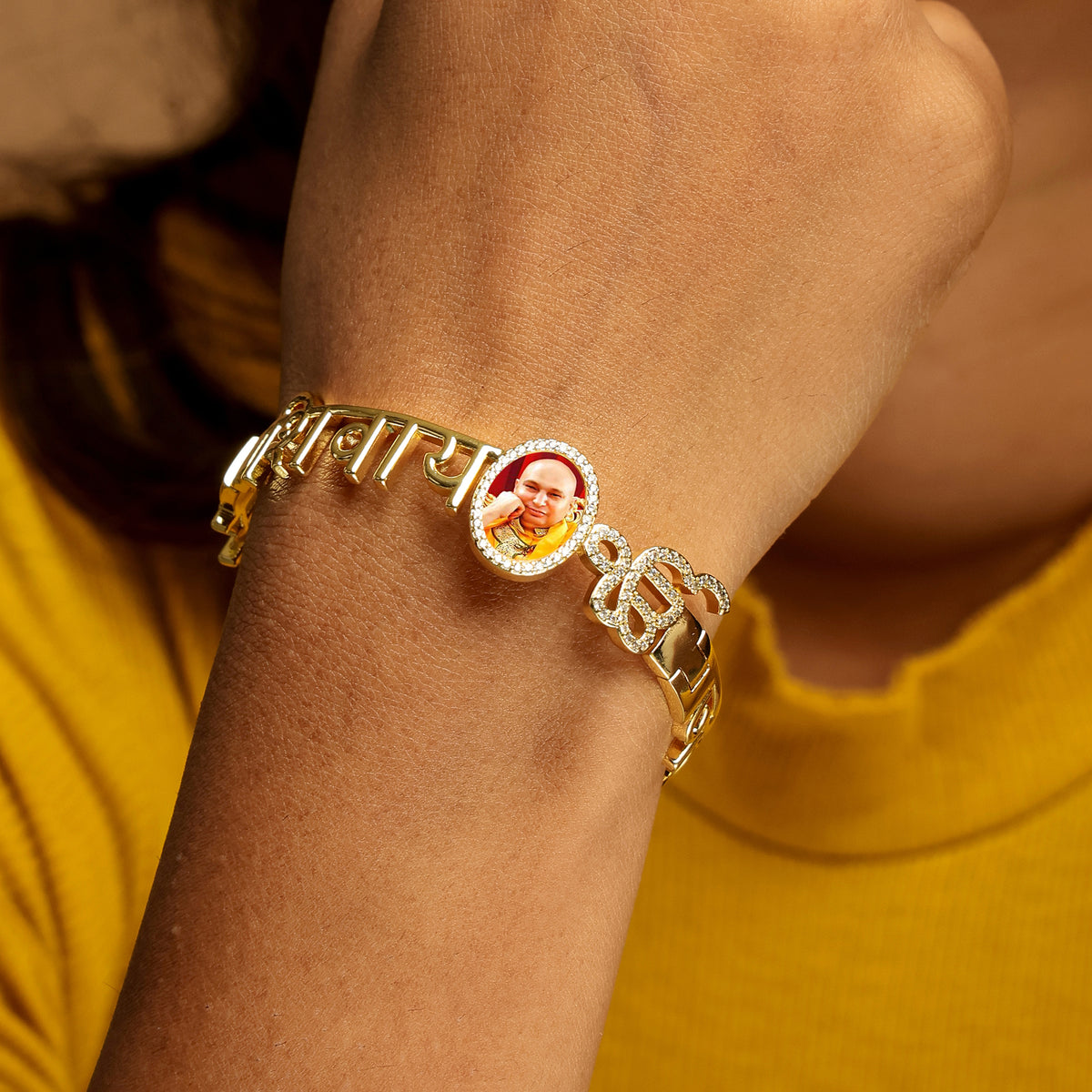 Jai Guruji-Om Namah Shivay Evil Eye Bangle