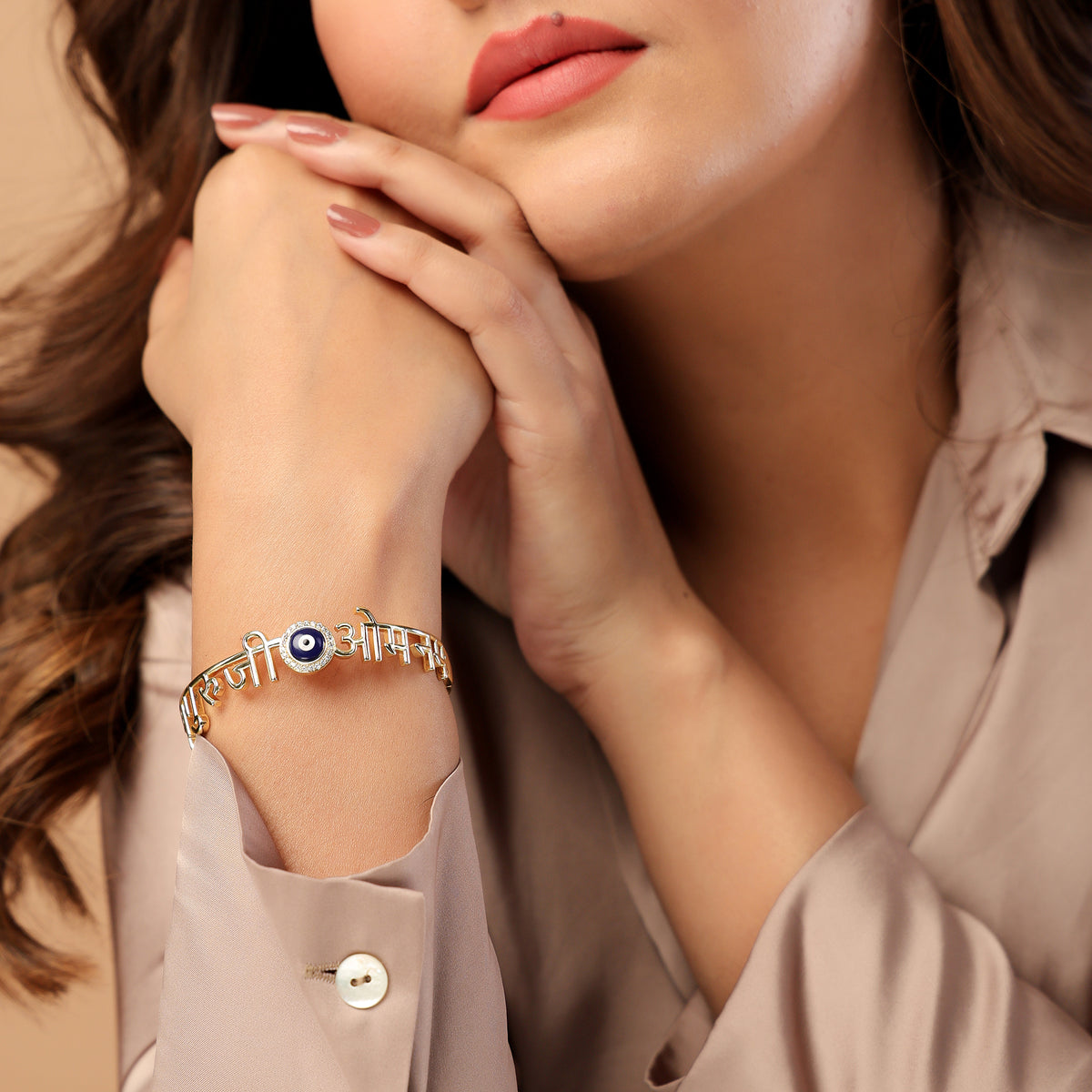 Jai Guruji-Om Namah Shivay Evil Eye Bangle