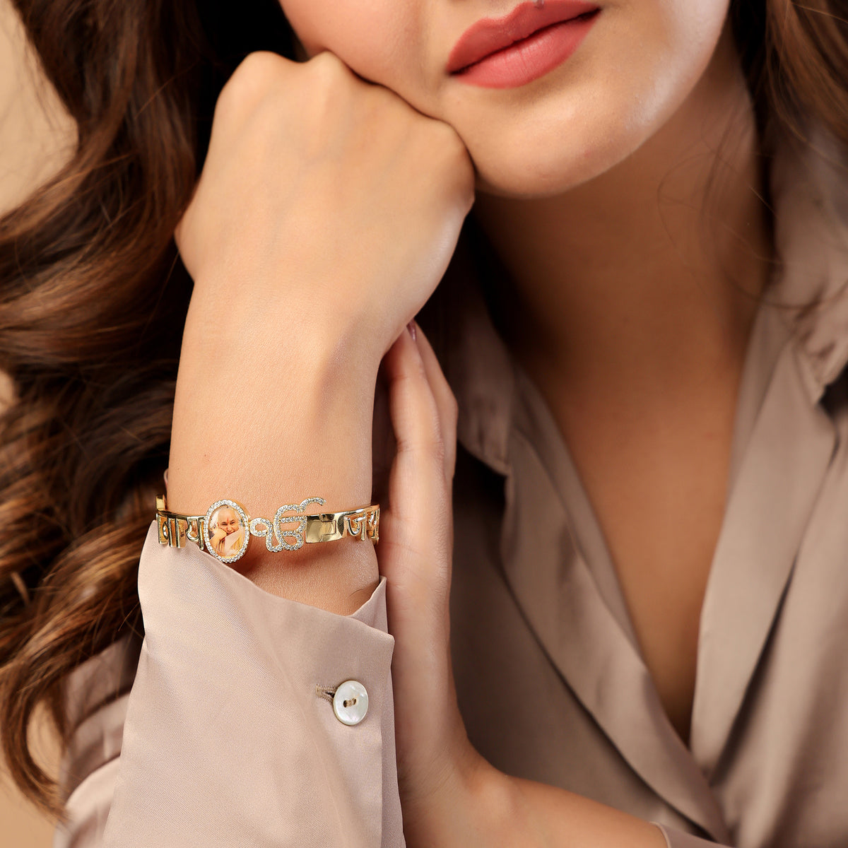 Jai Guruji-Om Namah Shivay Evil Eye Bangle