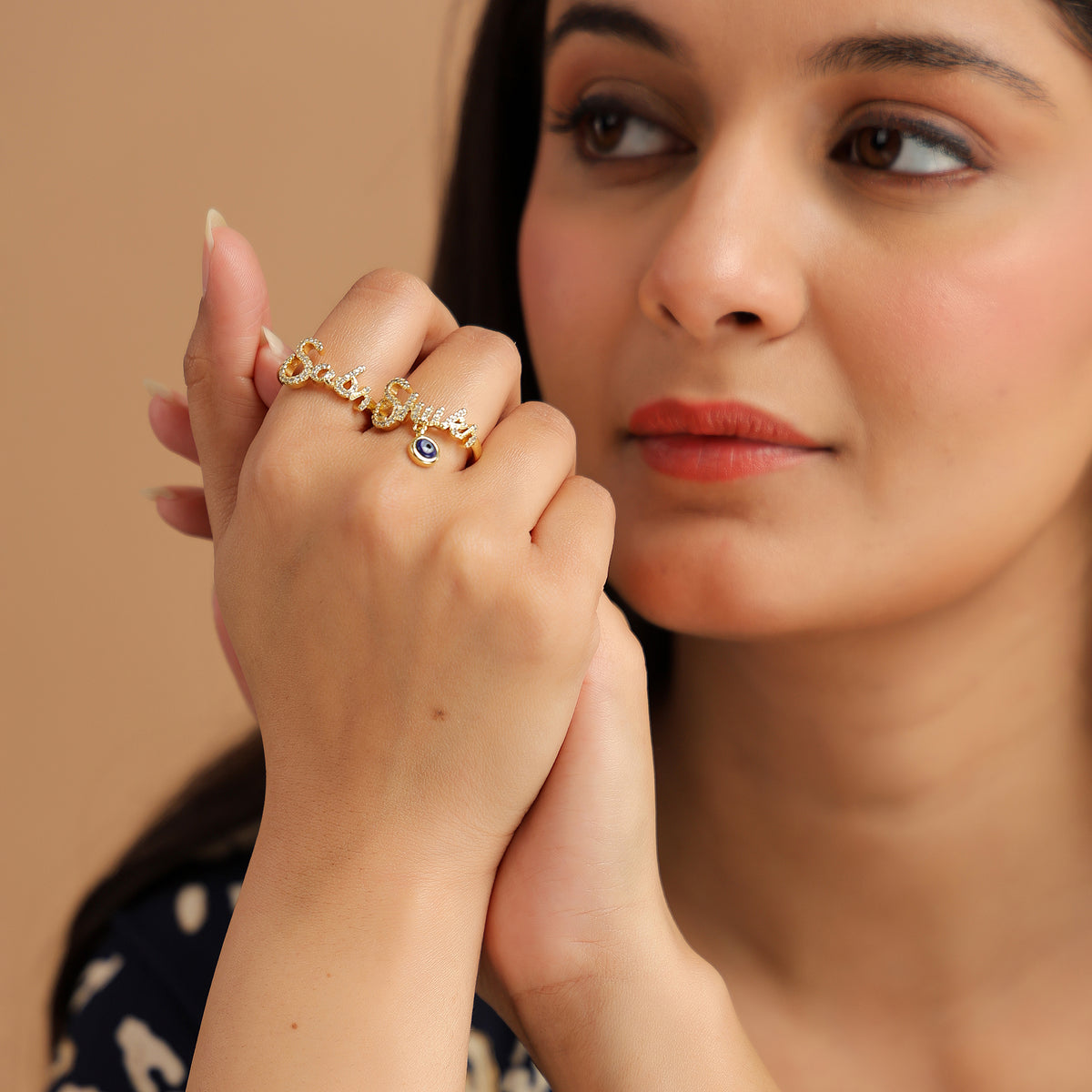 Sabr Shukar Evil Eye Ring