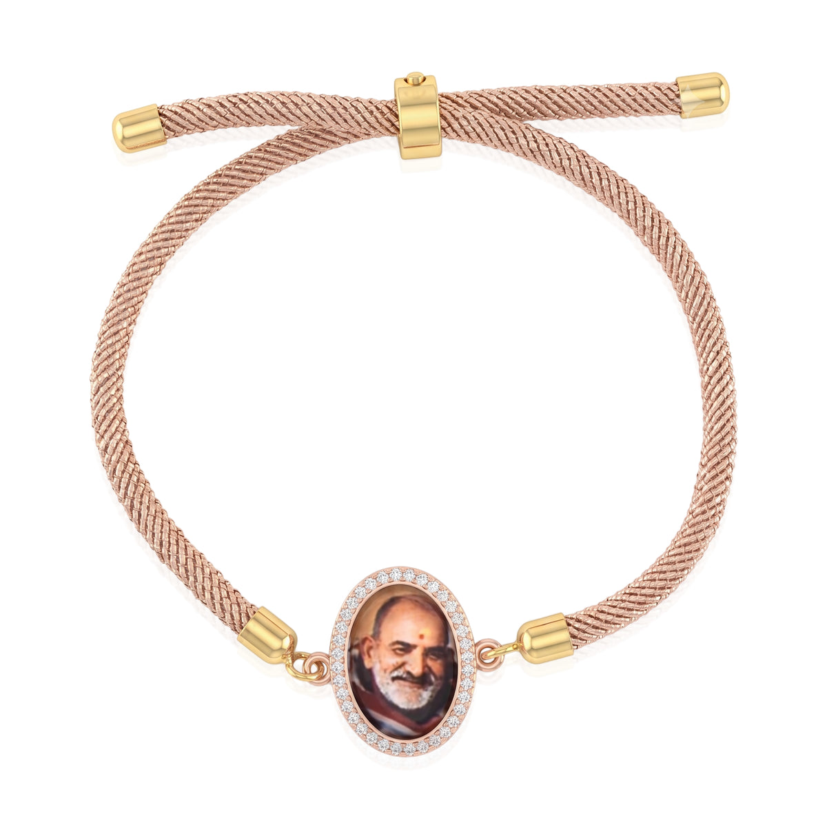 Neem Karoli Baba Rose Zari Rope Bracelet