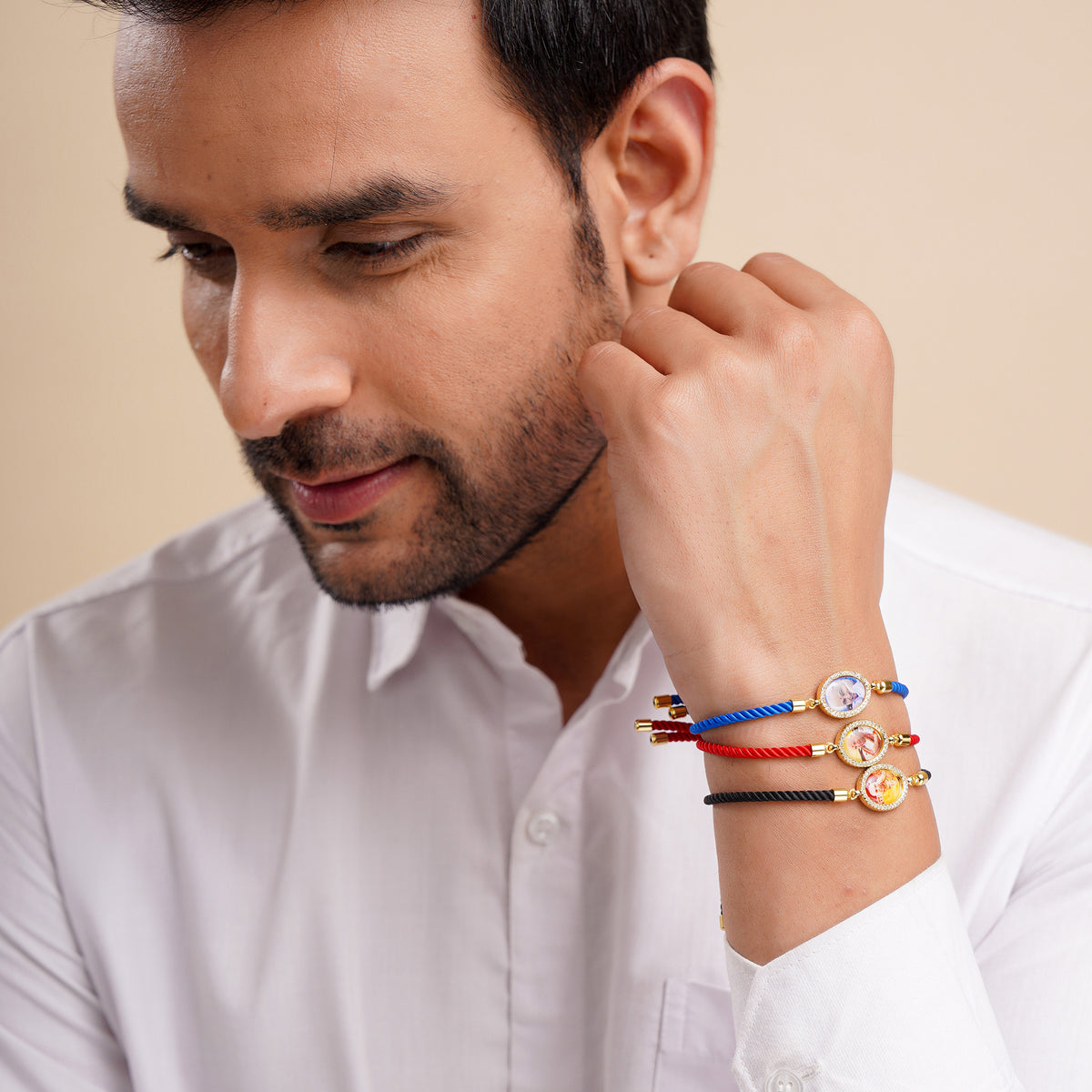 Men's Jai Guruji Swaroop Rope Bracelets