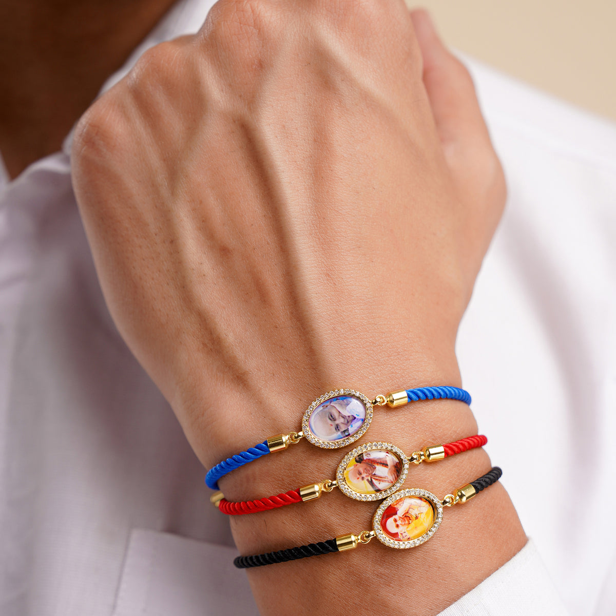 Men's Jai Guruji Swaroop Rope Bracelets