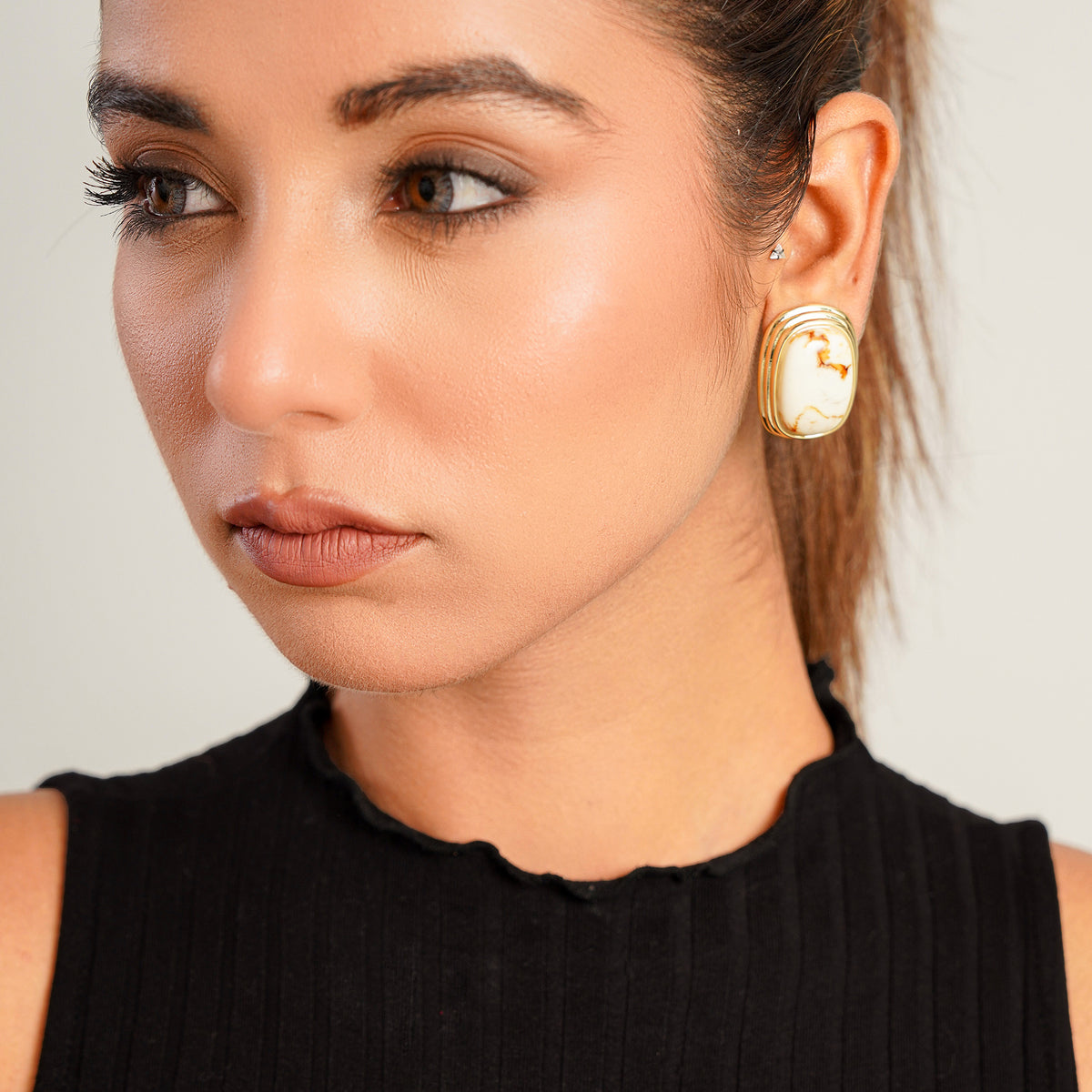 Alexa Rectangular Studs