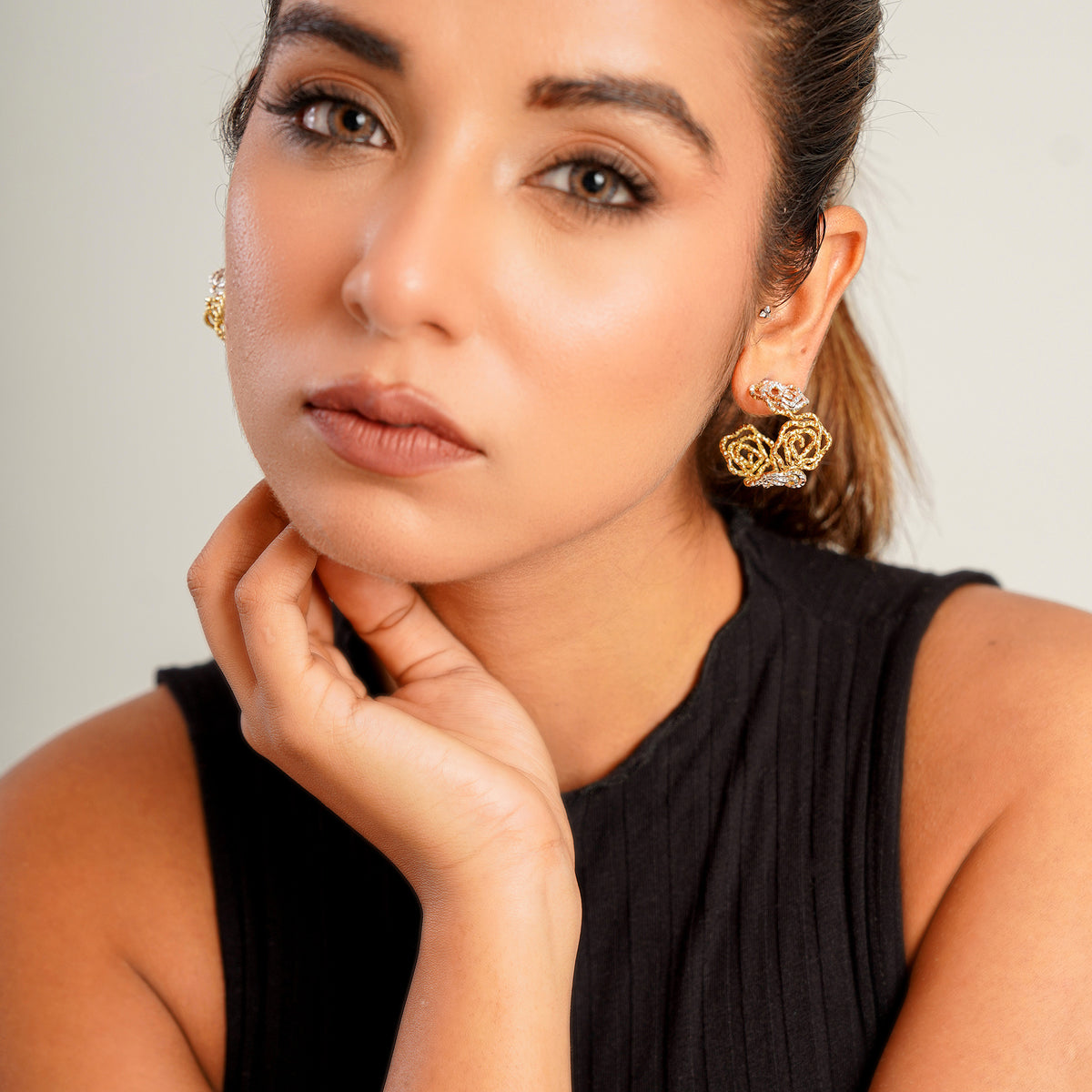 Rose Dual Plating Hoops