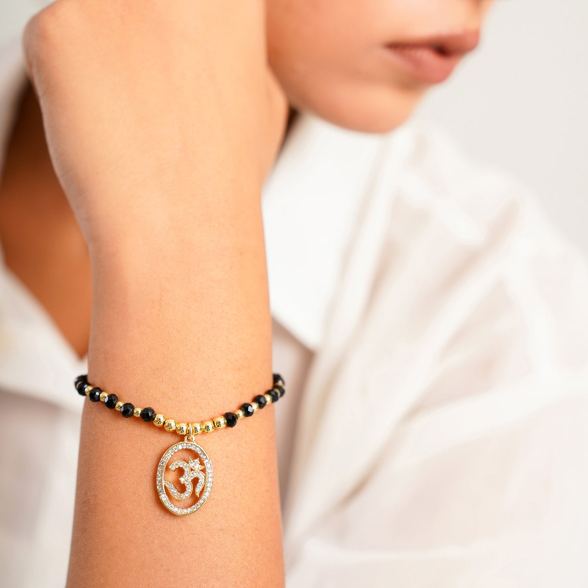 OM Hanging Thread Bracelet