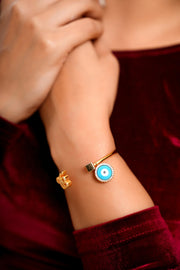 Ek Onkar Hanging Evil Eye Bracelet