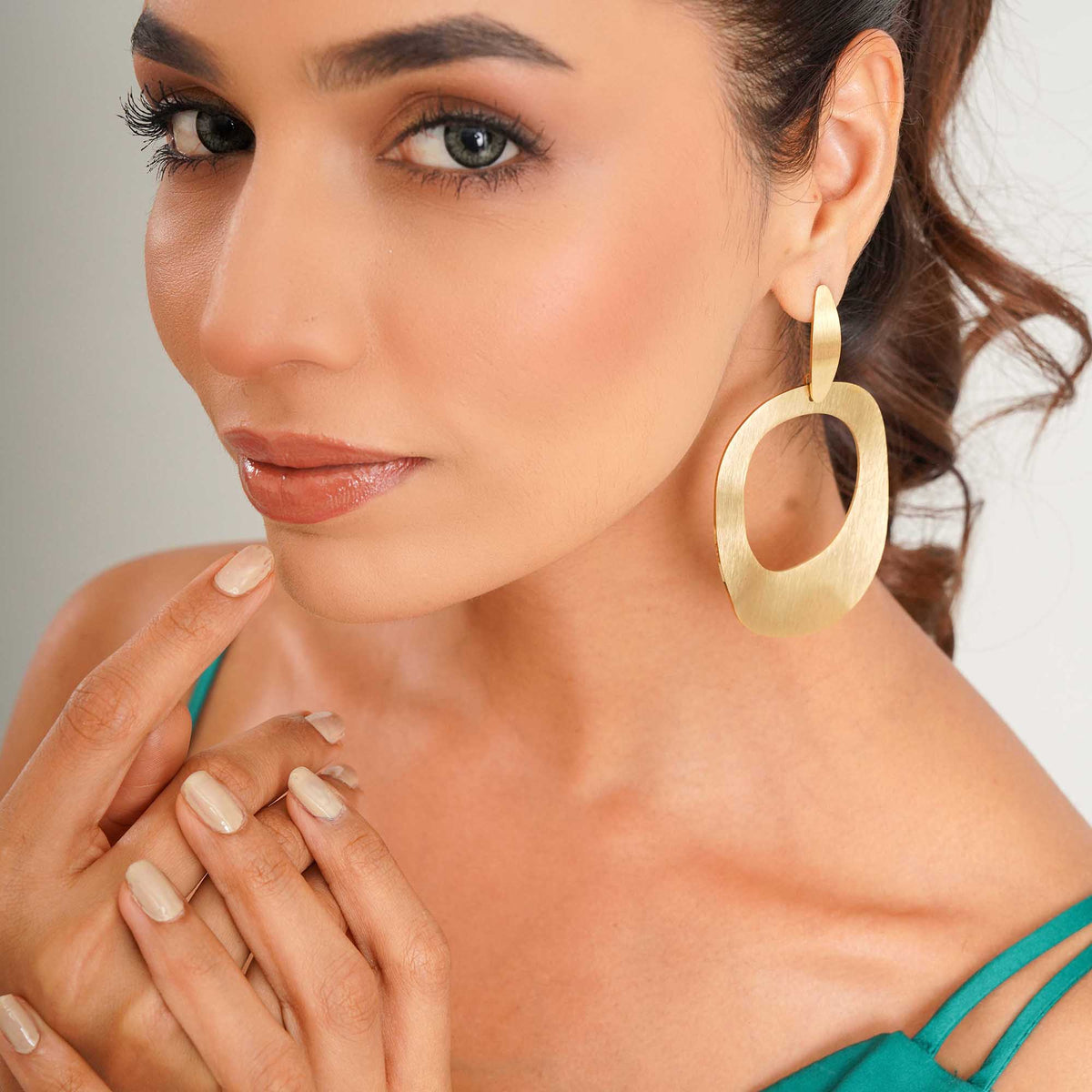 Gold Plated Dangler Earrings