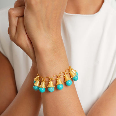 Roman Turquoise and Gold Bracelet