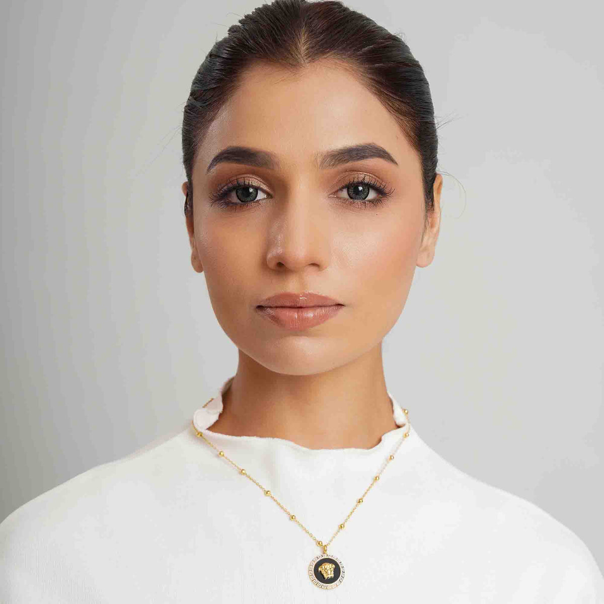 Empress Paris Black and Gold Necklace