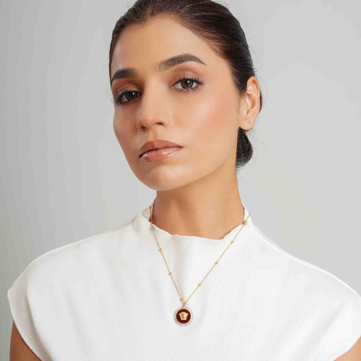 Empress Paris Red and Gold Necklace