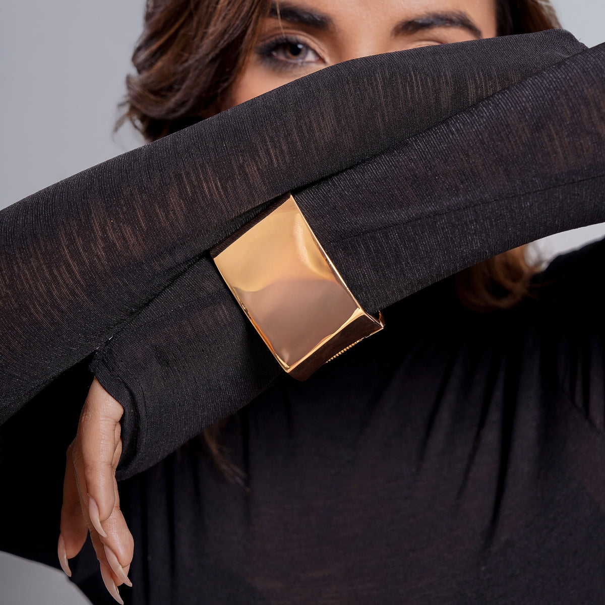 Nebula Gold Cuff Bracelet