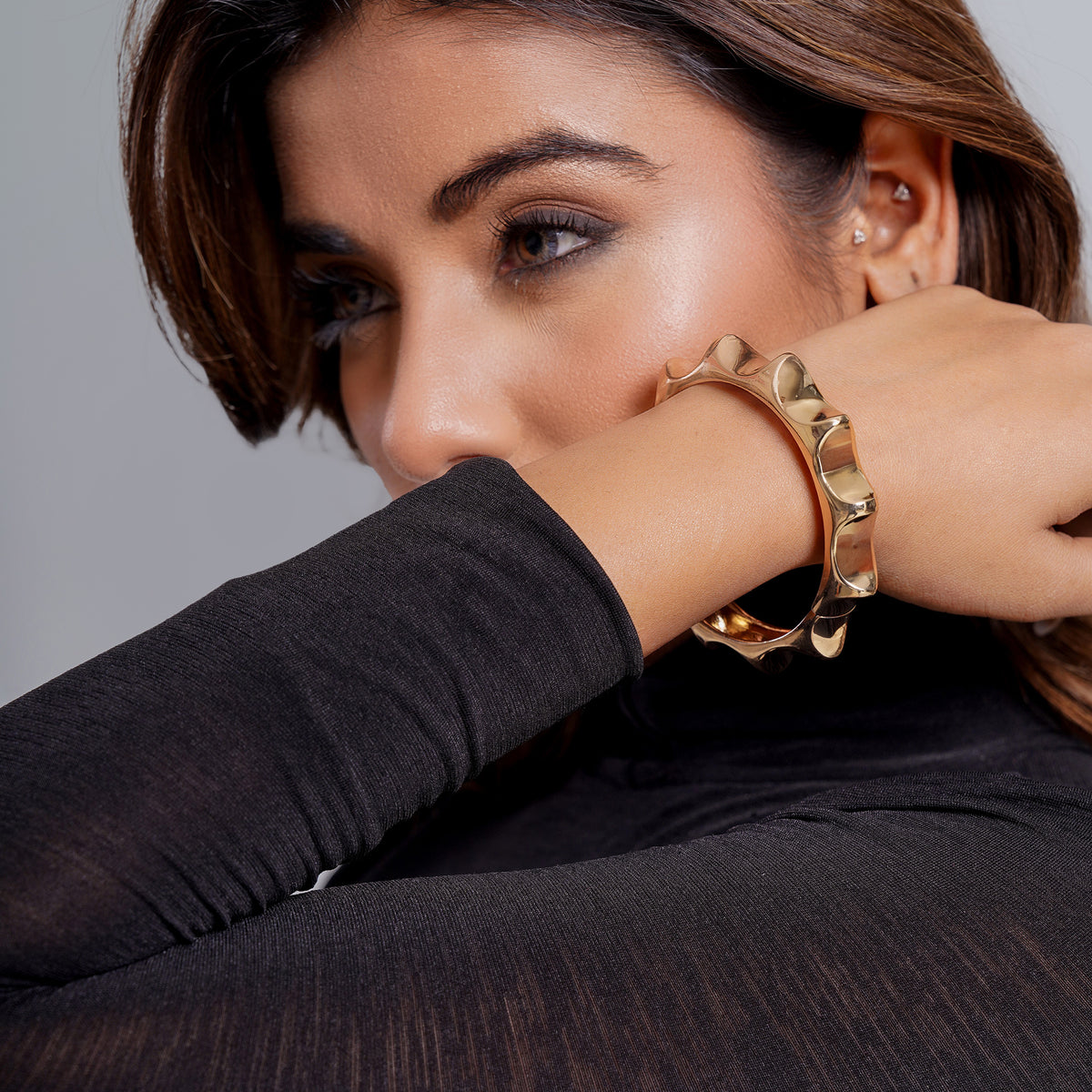 Sun Gold Cuff Bracelet