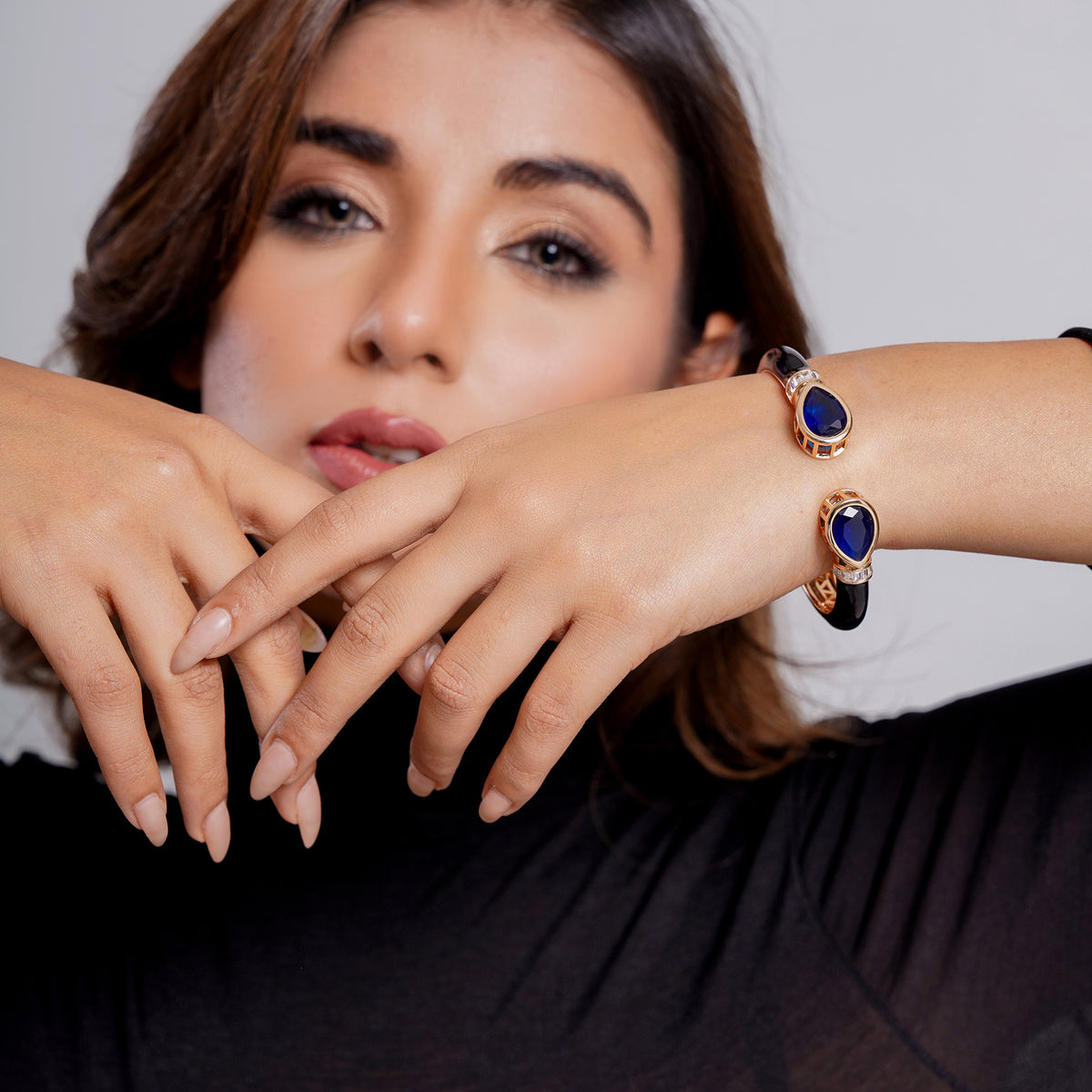 Blue Empress Enamel Bracelet