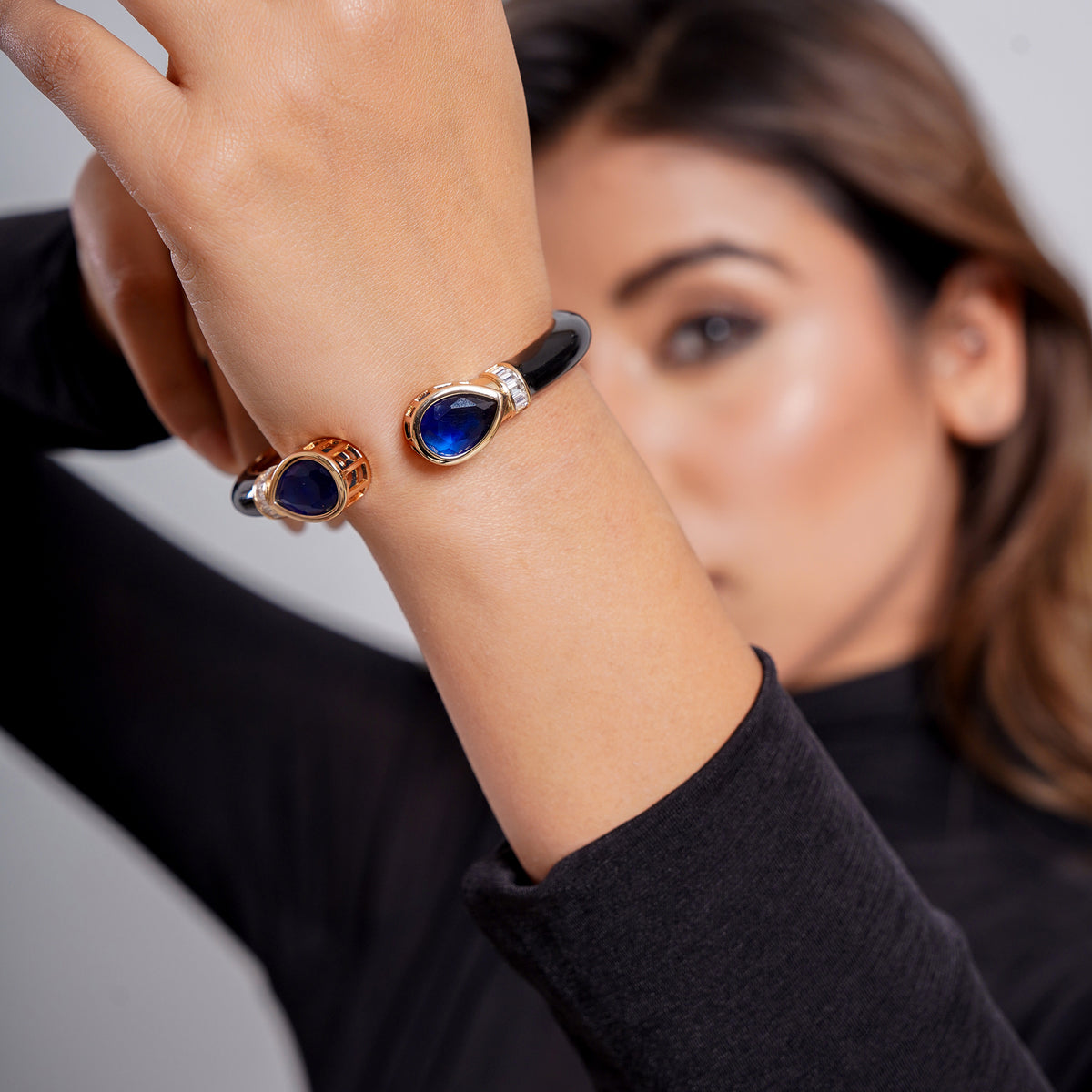 Blue Empress Enamel Bracelet