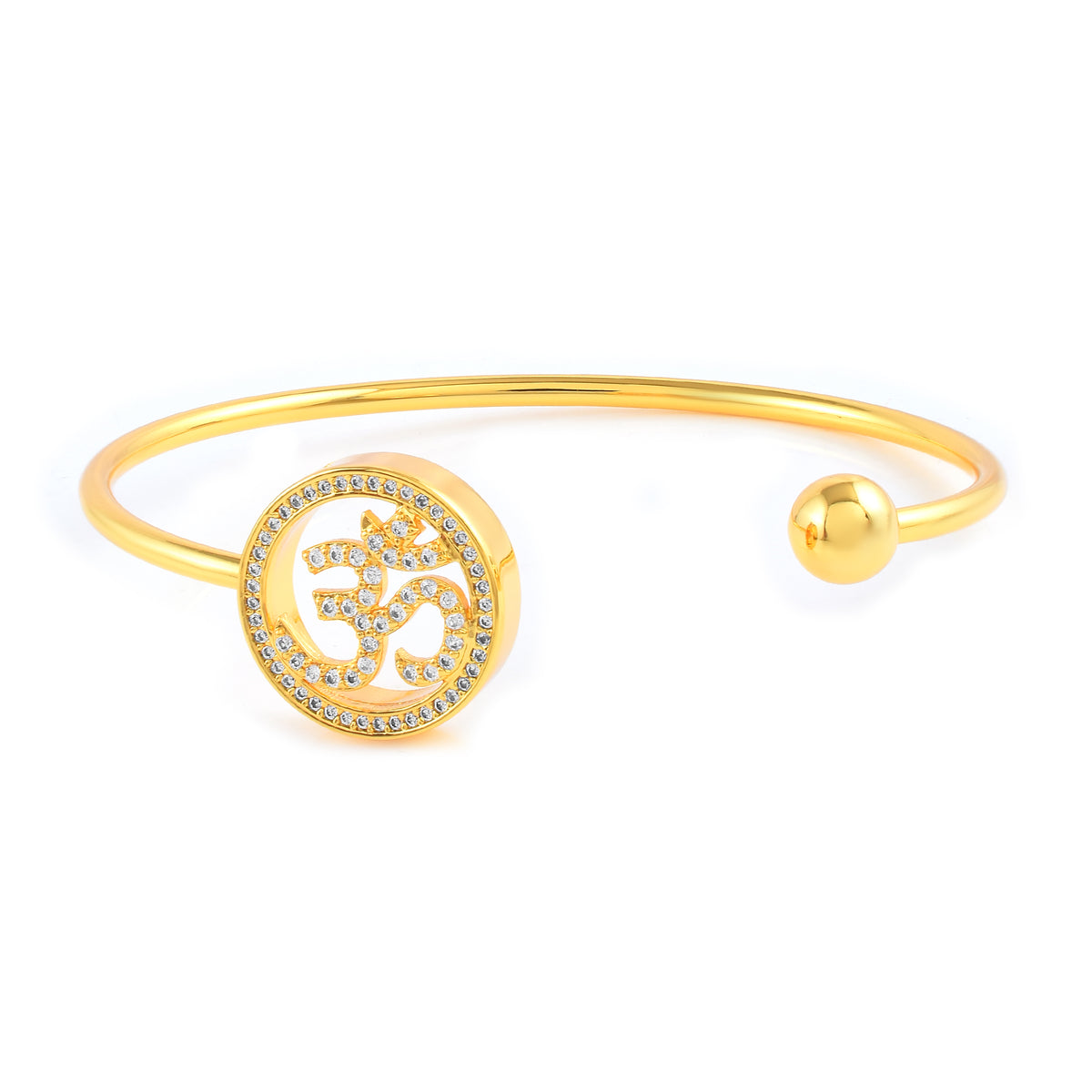 Om Swarovski Ball Bracelet
