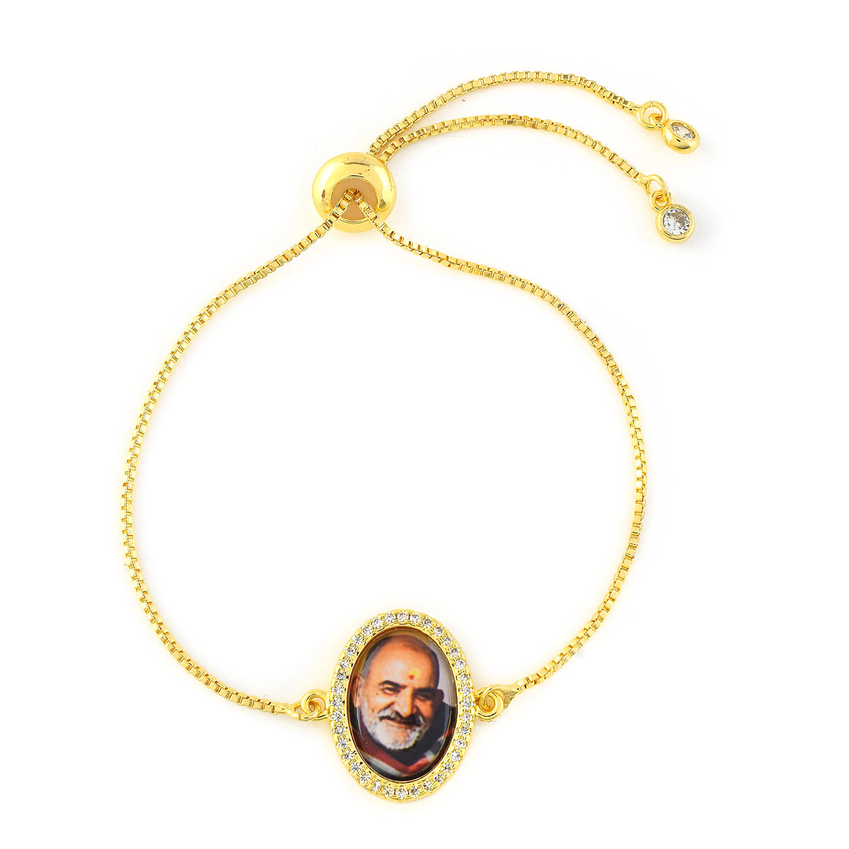 Neem Karoli Baba Chain Bracelet- Gold