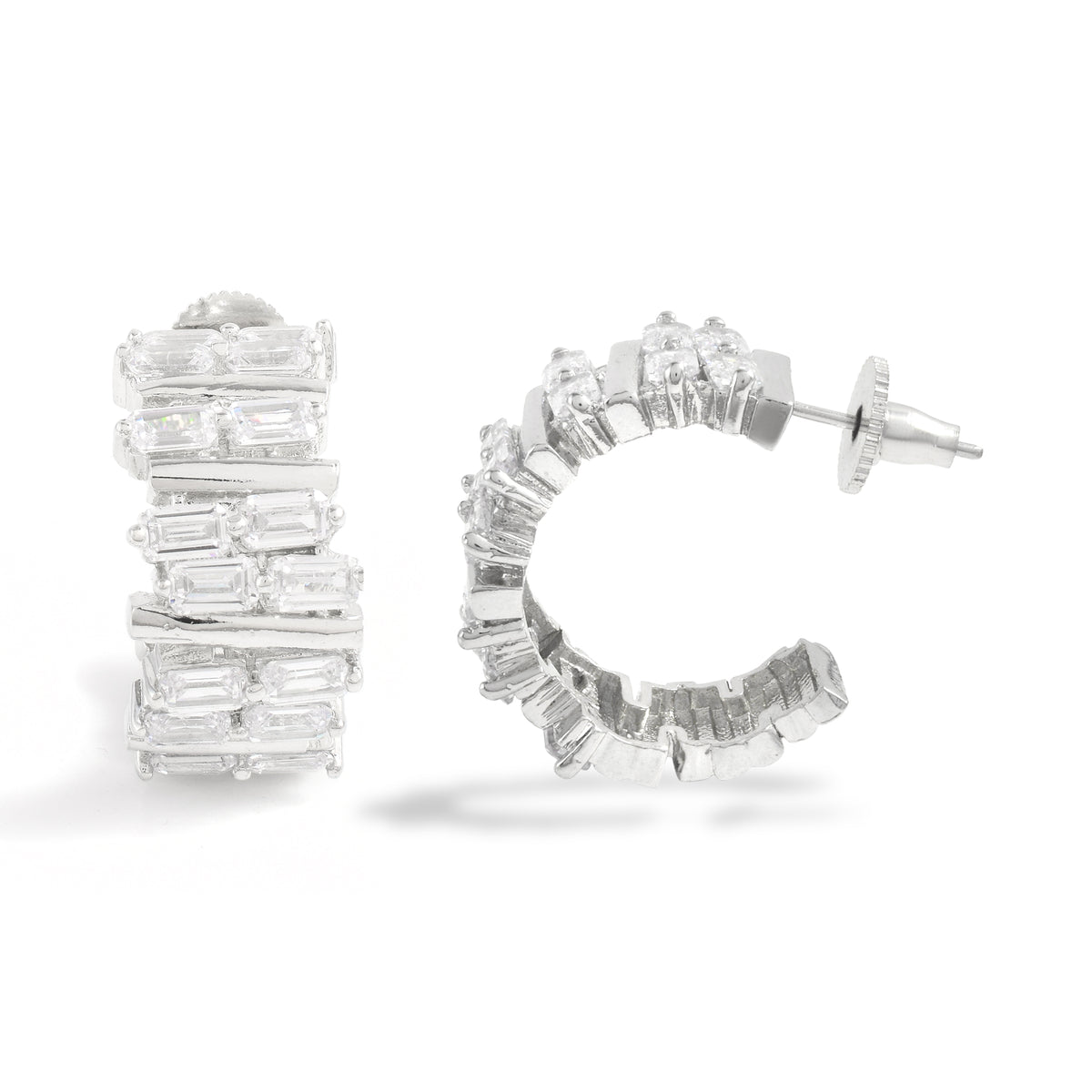 Swarovski Semi Hoops