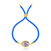 Jai Guruji Swaroop Blue Rope Bracelet- Unisex