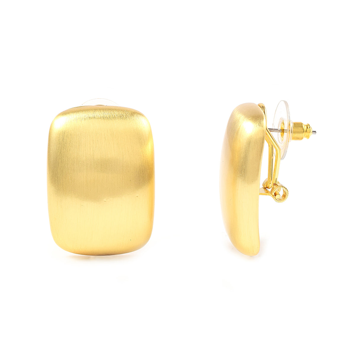 Rectagular Button Studs