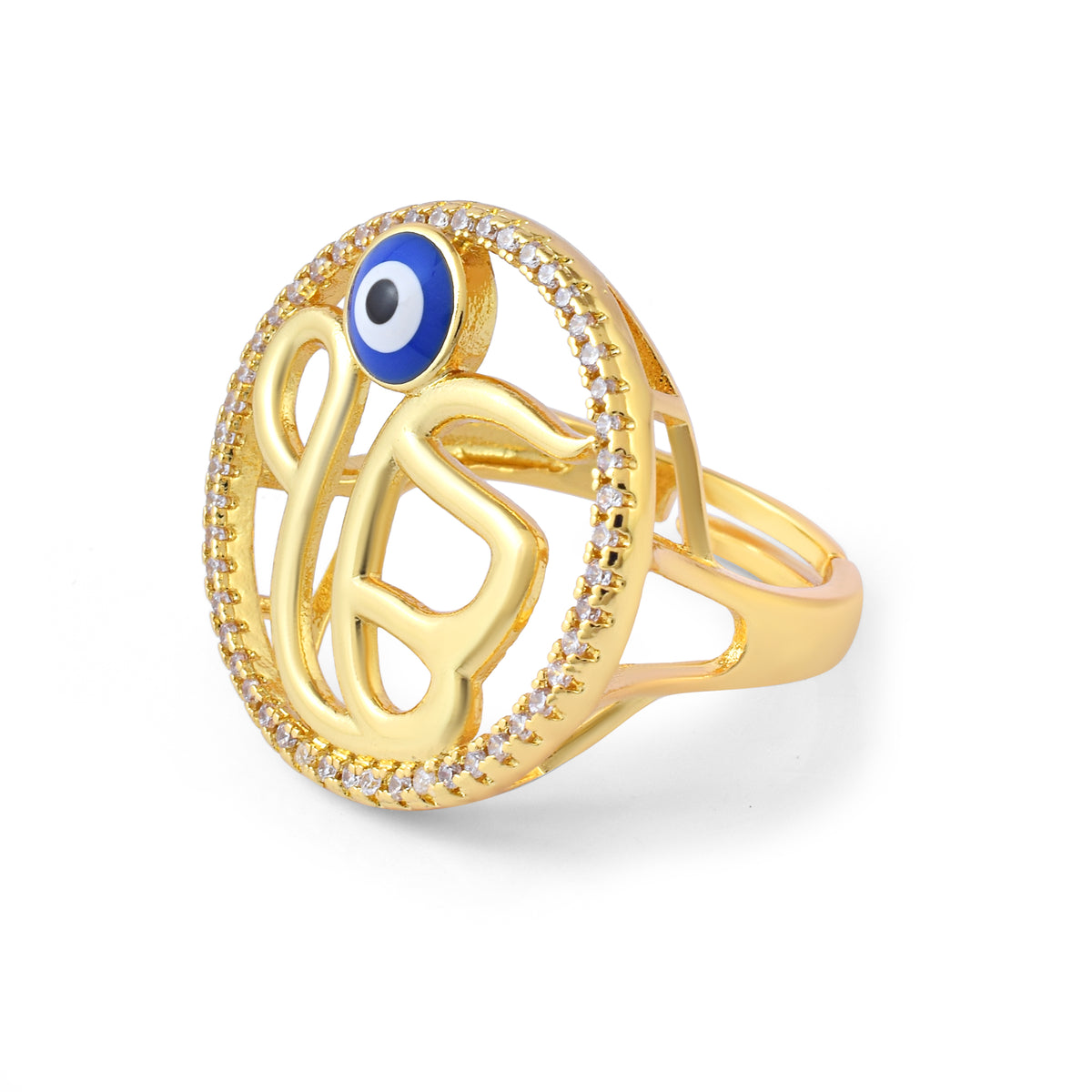 Ek Onkar Evil Eye Ring